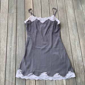 All Saints gray slip dress